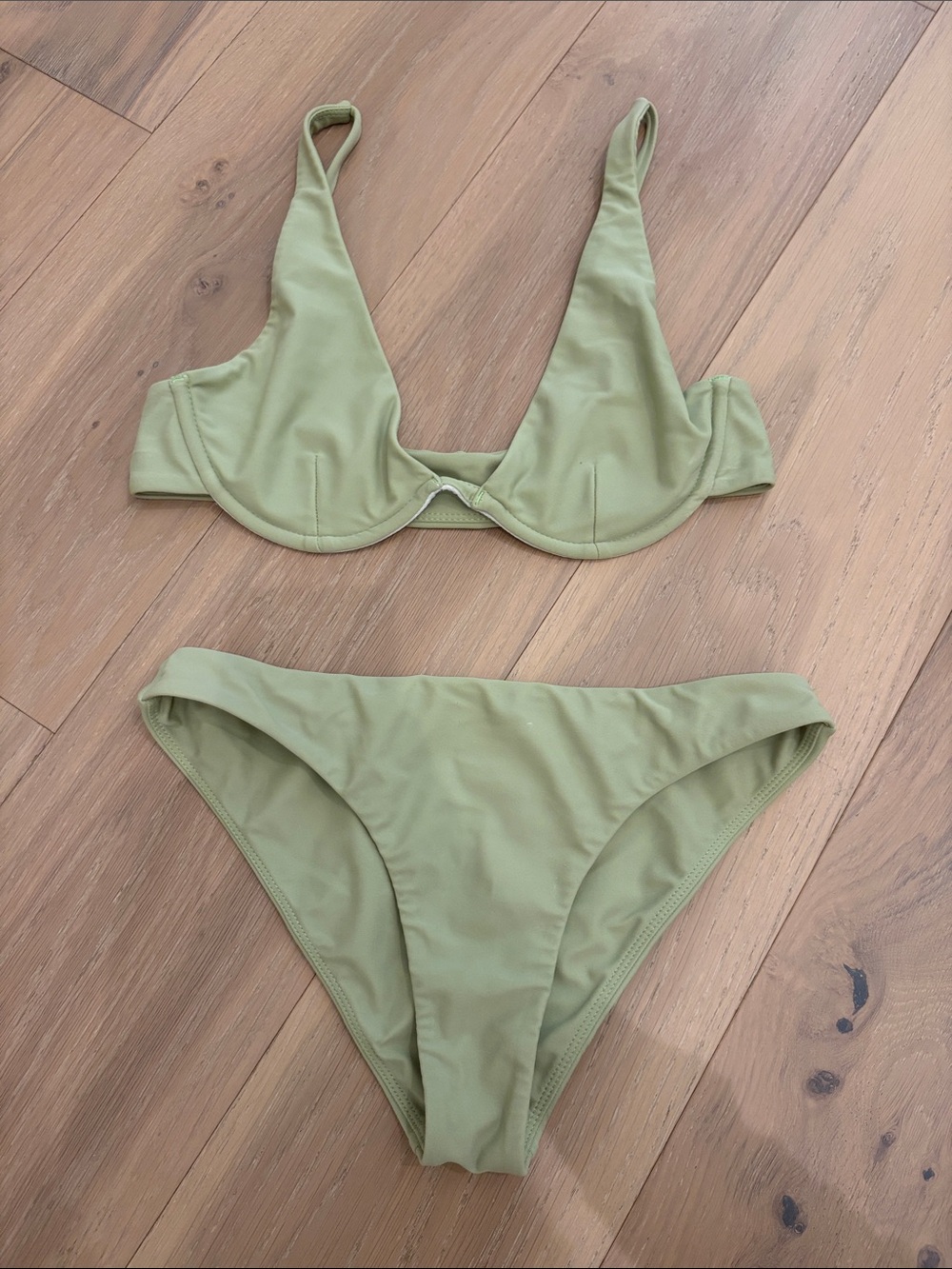 Mikoh Olive Green Bikini Set